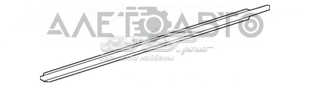Lameluna de puerta delantera izquierda exterior 7572006180 TOYOTA