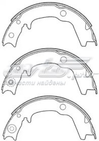 FT3308 FIT sapatas do freio traseiras de tambor