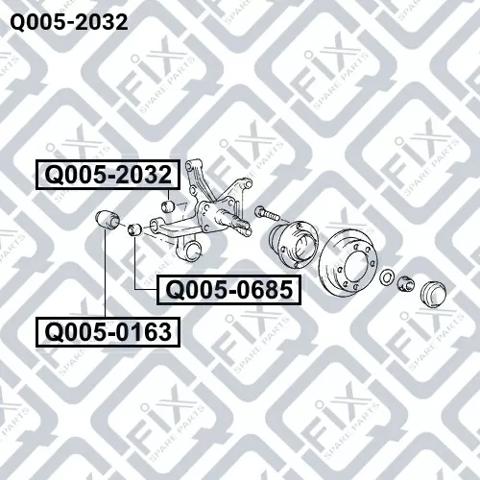 Сайлентблок заднего кулака Q-fix Q0052032 цена, от 2.53 USD