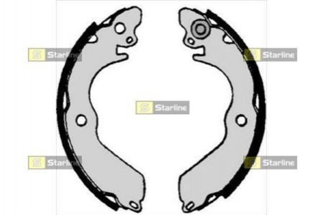 Задние барабанные колодки BC07020 Starline
