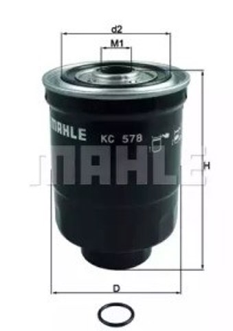 Фільтр-відстійник палива грубої очистки KC578D MAHLE