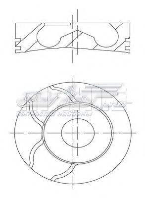 Поршень в зборі 10101 MAHLE