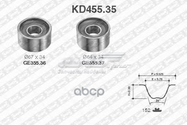 Juego de correas dentadas KD45535 NTN