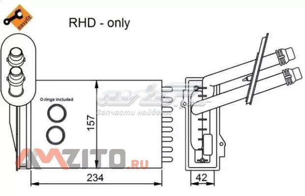 Теплообмінник 53402 NRF