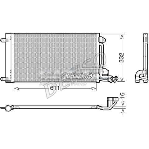 Радиатор кондиционера DENSO DCN02034