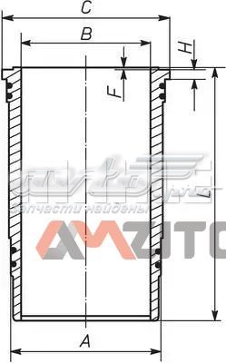 Гільза циліндра 227WN3701 MAHLE