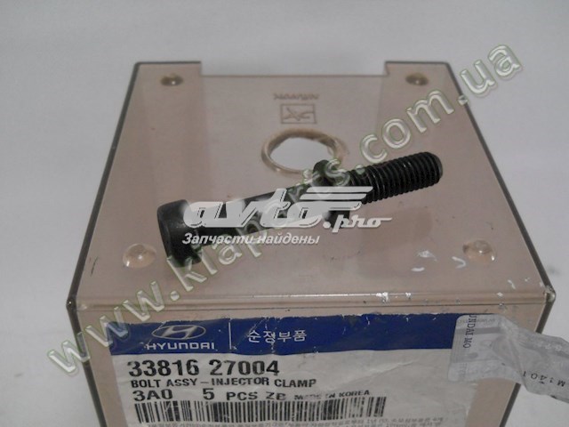 Tornillo, soporte inyector 3381627004 HYUNDAI