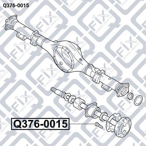 Шпилька ступицы колеса задняя Q-fix Q3760015 цена, от 1.50 USD