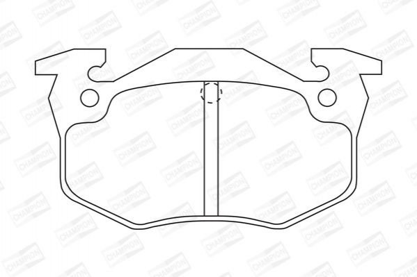 571334CH Champion sapatas do freio traseiras de disco