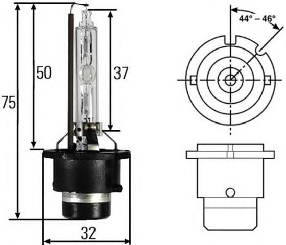 Лампочка ксеноновая 8GS007949251 HELLA