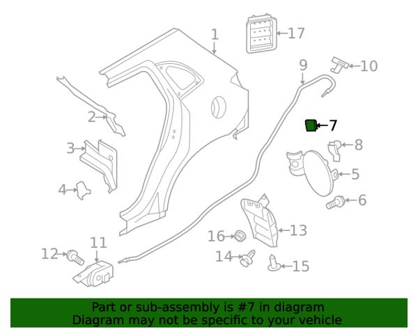 Фіксатор лючка бензобака MB642442 MITSUBISHI