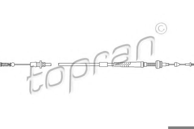 Трос акселератора 103086 HANS PRIES