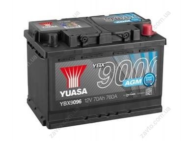 Авто акумулятор YBX9096 YUASA