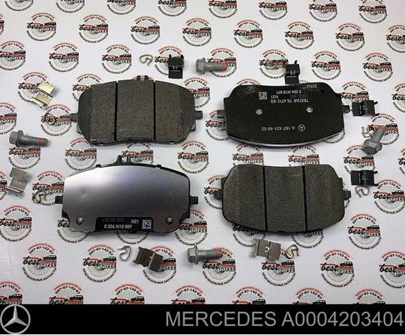 Колодки Mercedes A0004203404 цена, от 119.40 USD