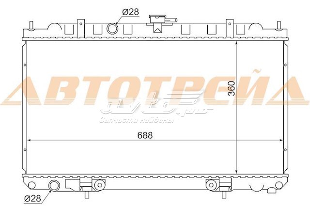 Радиатор SGNS000116 SAT