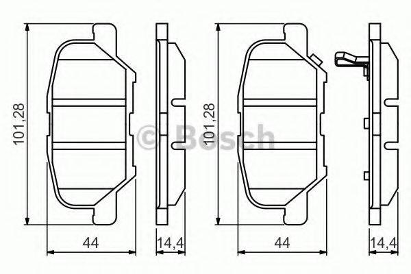 Комплект задніх колодок GHY92648ZC MAZDA