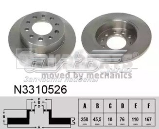 Дискові гальма N3310526 NIPPARTS