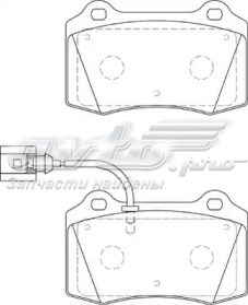 573641J Jurid/Bendix колодки тормозные передние дисковые