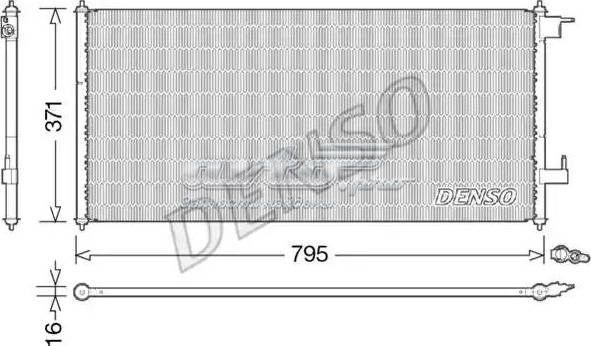 Конденсатор кондиціонера DCN10030 DENSO