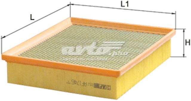 Элемент воздушного фильтра Alpha Filter AF1746S цена, от 5.41 USD