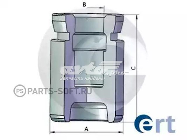 151452-C ERT pistão de suporte do freio traseiro