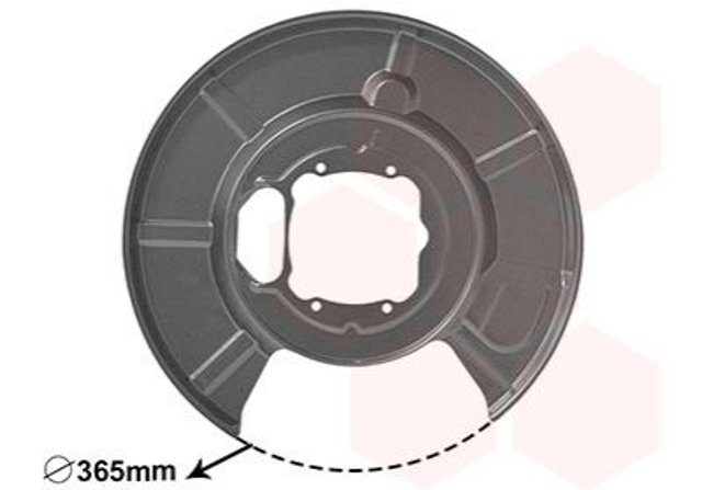0655374 VAN Wezel proteção direita do freio de disco traseiro