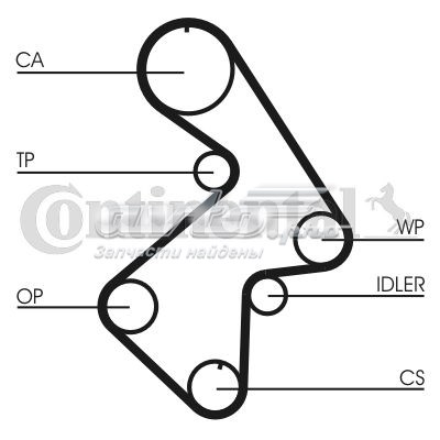Зубчастий ремінь CT998 CONTINENTAL