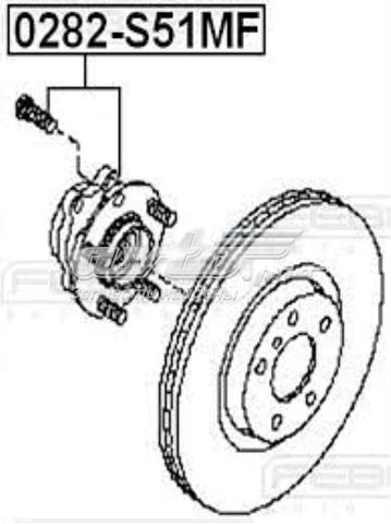 Маточина передня 40202EJ70B NISSAN