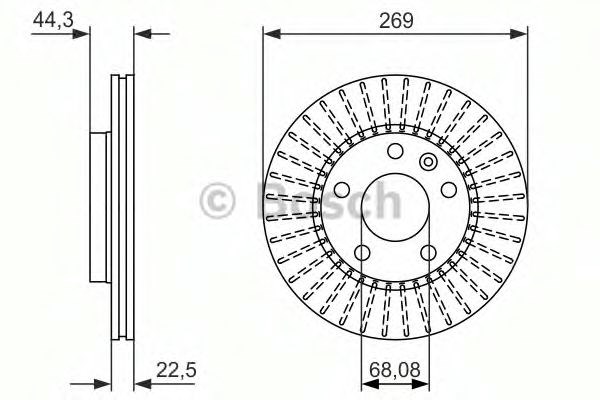 986479779 Bosch Диск тормозной передний