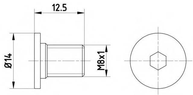 Болт гальмівного диска A2204210171 MERCEDES