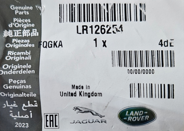 LR126254 Land Rover 