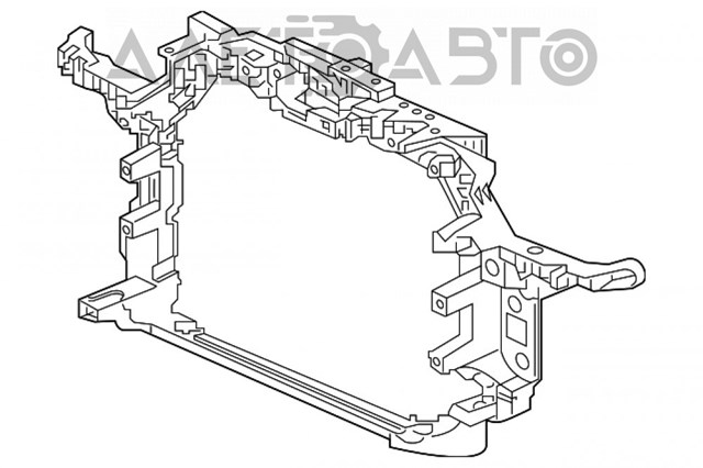 71411TLAA02 Honda suporte do radiador montado (painel de montagem de fixação das luzes)