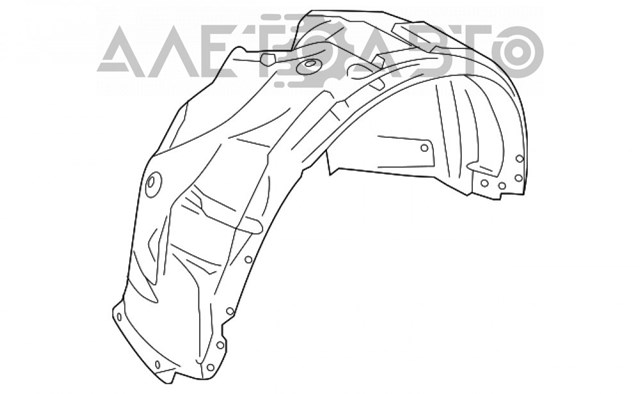 Подкрылок передний правый FA1Z16102A Ford