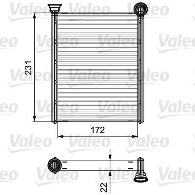 Радіатор опалювача салону 811534 VALEO
