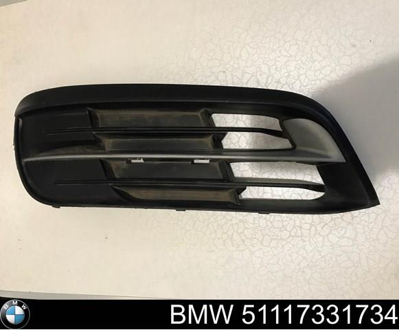51117331734 BMW Правая решетка переднего бампера