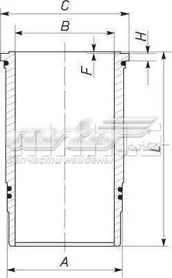 Гільза поршнева 037LW00100001 MAHLE