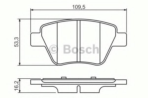 Колодки дисковые  Bosch 986494416 цена, от 16.63 USD