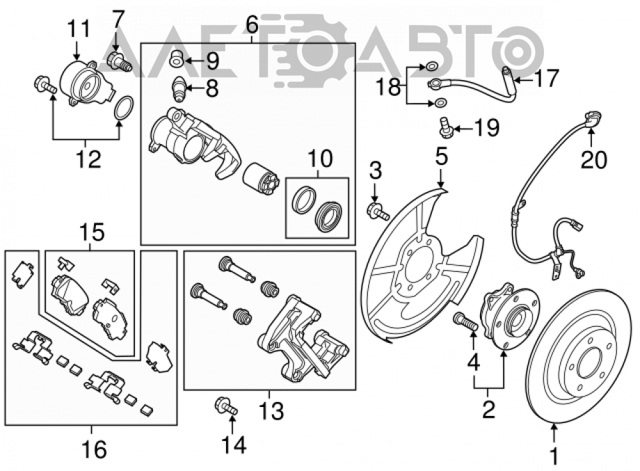 Задняя ступица TK482615X Mazda