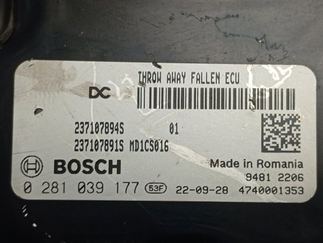 0281039177 Renault (RVI) 