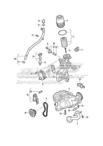 Ланцюг масло насоса 06K115225D VAG
