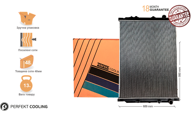 141RV579201 Perfekt Cooling Радиатор основной