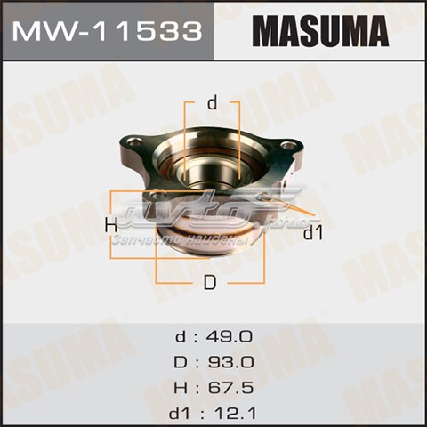 Задний подшипник Masuma MW11533