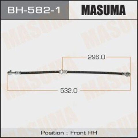 Купить BH5821 Masuma Шланг тормозной передний, правый