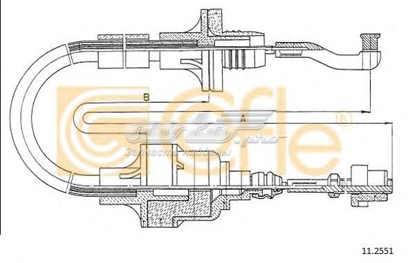 Трос зчеплення 112551 COFLE