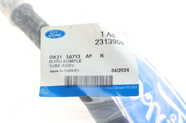 Шланг ГУР от рейки к бачку GK213A713AF Ford