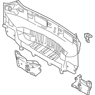 Painel traseiro da seção de bagagem para Lexus NX (AYZ1, ZGZ1, AGZ1)