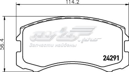 Передние тормозные колодки NP3005 Nisshinbo