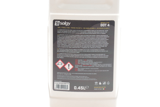 Жидкость тормозная Solgy 504008