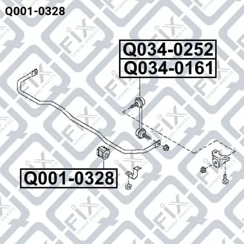 Втулка стабилизатора Q0010328 Q-fix