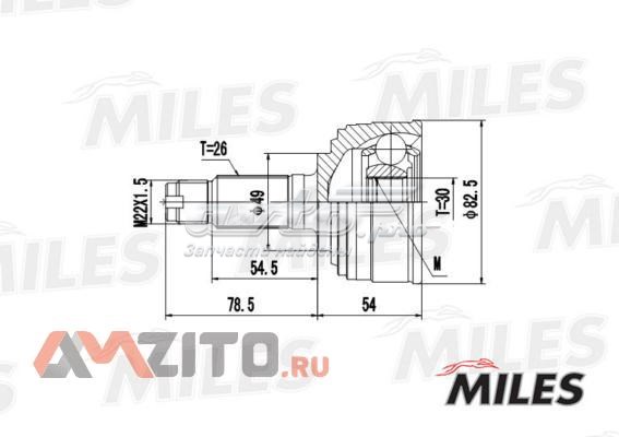 ШРУС наружный передний GA20128 Miles